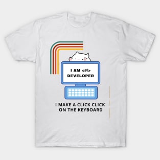 Cat Code Developer T-Shirt